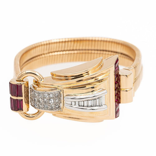 Bracelet Bracelet Tank Or rose Diamant 58 Facettes 1649334CN