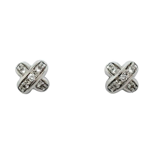 Boucles d'oreilles Boucles d'oreilles Chaumet, "Liens", or blanc et diamants. 58 Facettes 31217
