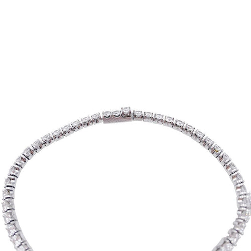 Bracelet Bracelet Cartier, Lignes Essentielles, or blanc, diamants. 58 Facettes 32426