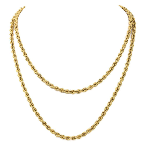 Collier Collier Maille corde Or jaune 58 Facettes 1696360CN