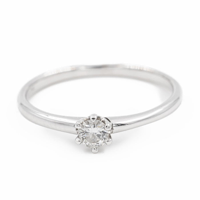 Bague 54 Bague Solitaire Or blanc Diamant 58 Facettes 2227350CN