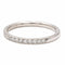 Bague 51 Bague demi alliance Or blanc Diamant 58 Facettes 2403196CN