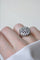 Bague 55 Bague ronde Or blanc Platine Diamants 58 Facettes