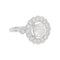 Bague 52 Bague marguerite en or blanc et diamants. 58 Facettes 31236