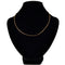 Collier Fine chaine or maille cube 58 Facettes 21-570B