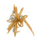 Broche Broche Cartier "Fleur" en or jaune et diamants. 58 Facettes 31448