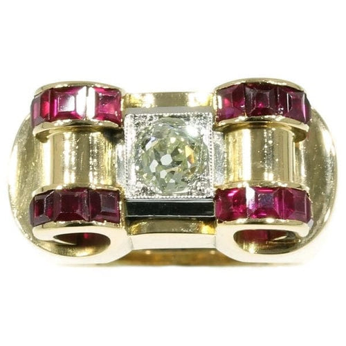 Bague 54 Bague diamant, rubis 58 Facettes 10074-4199