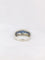 Bague 54.5 Bague jonc Or blanc Diamants Saphirs 58 Facettes J165