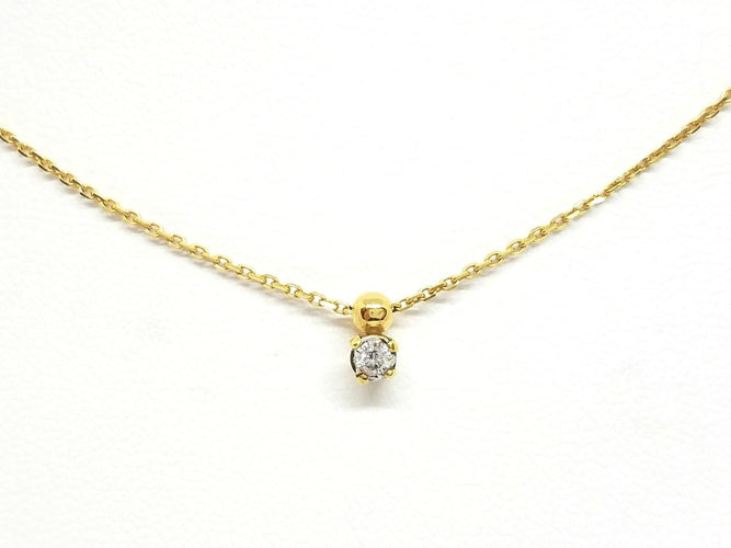 Collier Collier Chaîne + pendentif Or jaune Diamant 58 Facettes 579132RV