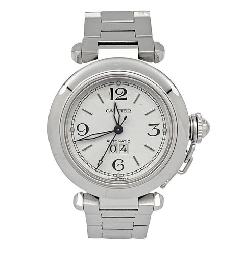 Montre Montre Cartier, "Pasha", en acier sur acier. 58 Facettes 31999