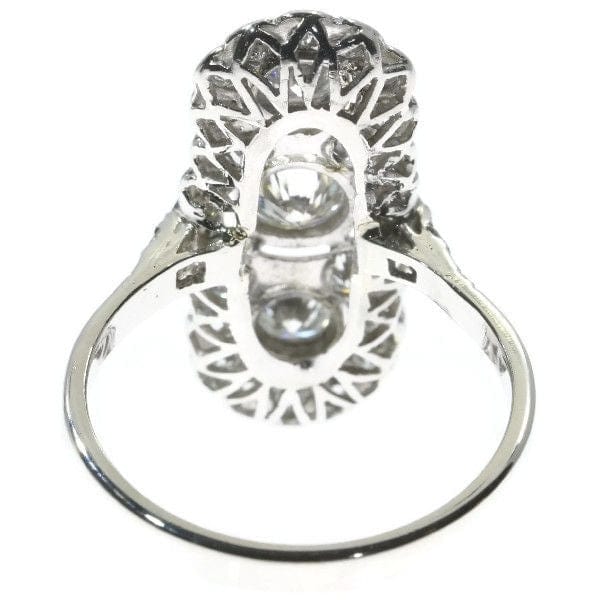 Bague 56 Bague platine et diamants 58 Facettes 16300-0191