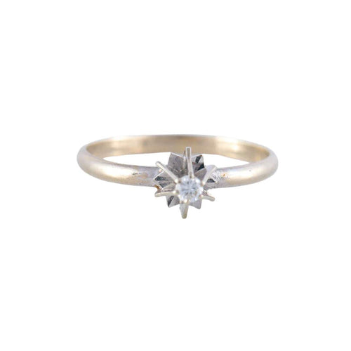 Bague 51 Bague Solitaire Diamant 0.05ct 58 Facettes JE119