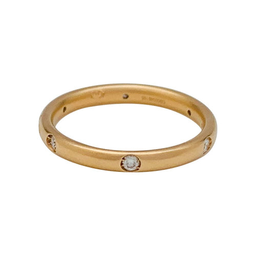 Bague 54 Bague Pomellato modèle "Lucciole" en or rose, diamants. 58 Facettes 31158