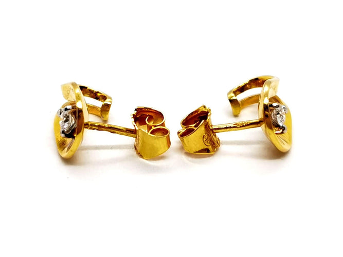 Boucles d'oreilles Boucles d'oreilles Or jaune Diamant 58 Facettes 1179562CD