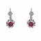 Boucles d'oreilles Boucles d'oreilles rubis diamants dormeuses 58 Facettes 23-285