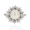 Bague 52 Bague flocon perle et diamants 58 Facettes 22-382