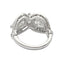 Bague 53 Bague platine et diamants poires. 58 Facettes 32021