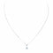 Collier Collier Pendentif Or blanc Aigue-marine 58 Facettes 2506320CN