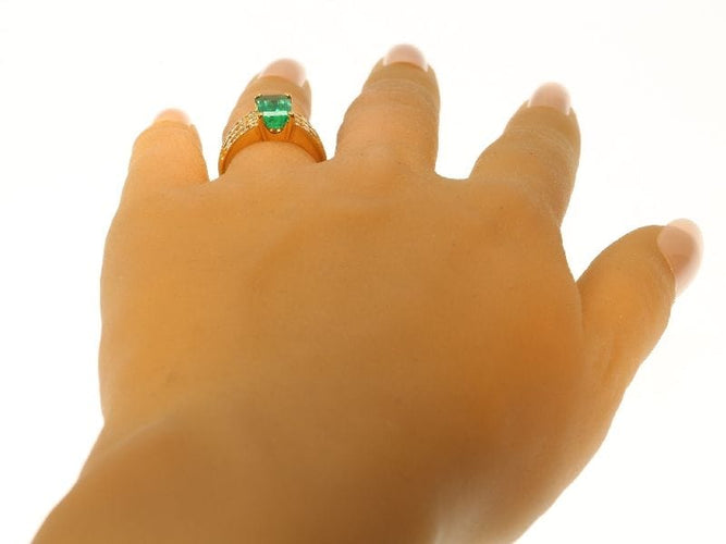 Bague 51 Bague Emeraude & Diamant 58 Facettes 13262-0119