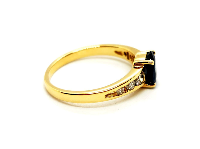 Bague 52 Bague Or jaune Saphir 58 Facettes 1468784CN