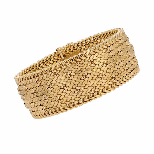 Bracelet Bracelet en or maille polonaise 58 Facettes CVBR52