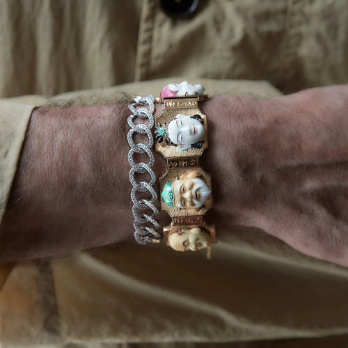 Bracelet Bracelet "sept visages" Or jaune Céramique 58 Facettes REF2314