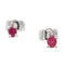 Boucles d'oreilles Boucles d'oreilles Puces Or blanc Rubis 58 Facettes 2646754CN