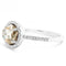 Bague 54 Bague or blanc diamants 58 Facettes 31E01361