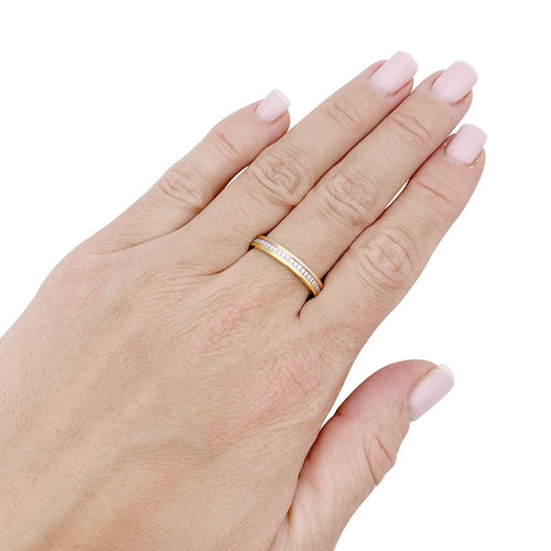 Bague 59 Alliance Cartier "Vendôme Louis Cartier", trois ors et diamants. 58 Facettes 33409