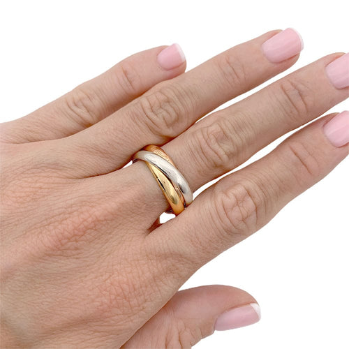 Bague 51 Bague Cartier, "Trinity", trois ors. 58 Facettes 33133