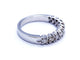 Bague 53 Bague Demie alliance Or blanc Diamant 58 Facettes 578775RV