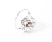 Bague Bague marguerite en platine or gris et diamants 58 Facettes