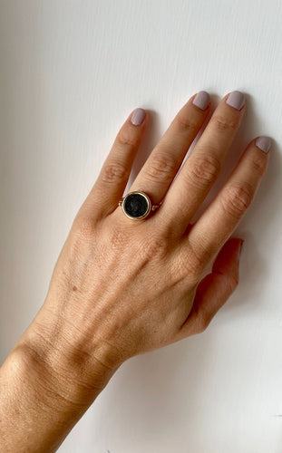 Bague 53 Bulgari - Bague Flip en Or "Monete" Ancienne Pièce 58 Facettes