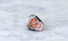 Bague Bague style Art Déco Corail, Onyx et Diamants 58 Facettes