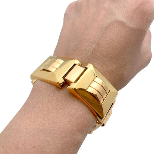 Bracelet Bracelet "Tank" or rose et jaune. 58 Facettes 31513