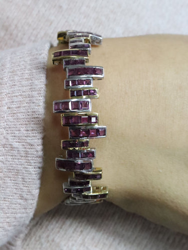 Bracelet Bracelet Art Déco Rubis 58 Facettes P4