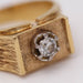 Bague 58.5 Solitaire texturé en or 18 carats avec diamant 58 Facettes E359718