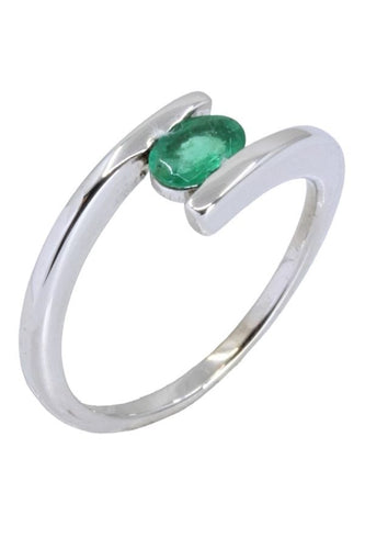 Bague 51 BAGUE MODERNE ÉMERAUDE 58 Facettes 055191