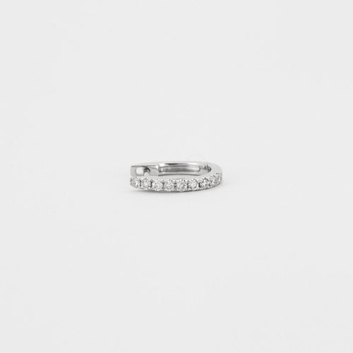 Boucles d'oreilles Boucles d'oreilles or blanc 18 carats diamants 58 Facettes