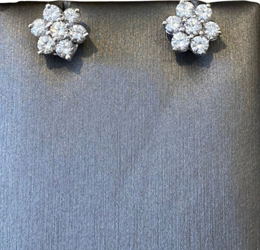 Boucles d'oreilles Boucles d'oreilles en or blanc 58 Facettes