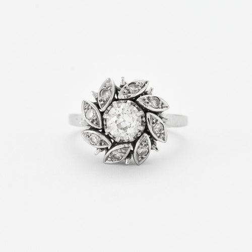 Bague 51 Bague Fleur Diamants 58 Facettes 230455