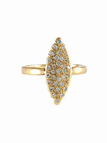 Bague BAGUE MARQUISE OR JAUNE ET DIAMANTS 58 Facettes