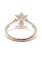 Bague 49 Bague marguerite or blanc, diamants 58 Facettes 0024XC