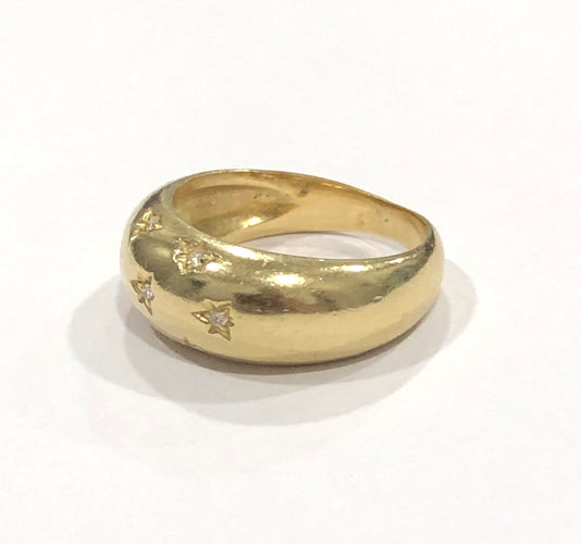 Bague 56 Bague constellation en Or jaune & diamants 58 Facettes