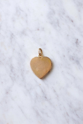 Pendentif Pendentif médaillon ancien cœur ouvrant en or et diamants taille rose 58 Facettes