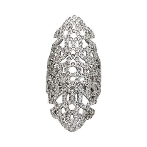 Bague 54 Bague Repossi "Maure" en or blanc et diamants. 58 Facettes 30813