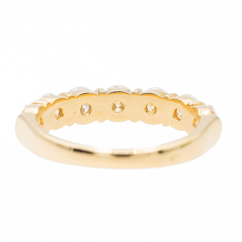 Bague 53 Bague Demi alliance Or jaune Diamant 58 Facettes 2686083CN