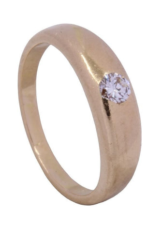 Bague BAGUE JONC ANGLAIS DIAMANTS 58 Facettes 077771