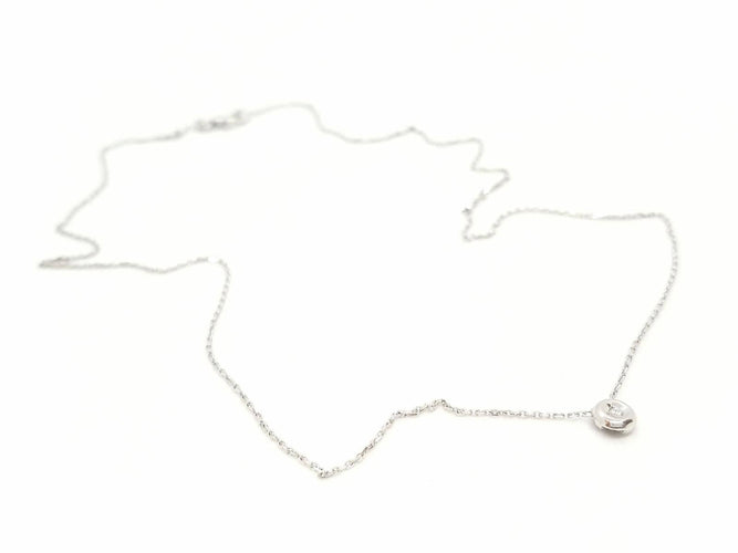 Collier Collier Or blanc Diamant 58 Facettes 579043RV