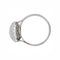 Bague 55 Bague boule en platine, or blanc et diamants. 58 Facettes 31667